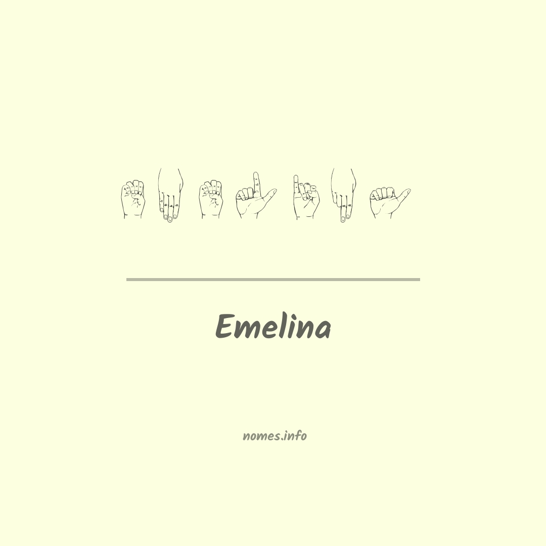 Emelina em Libras