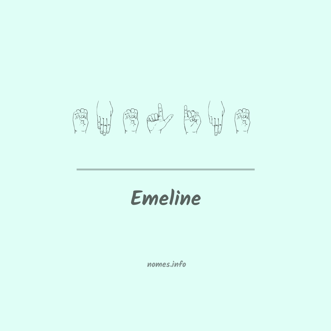 Emeline em Libras
