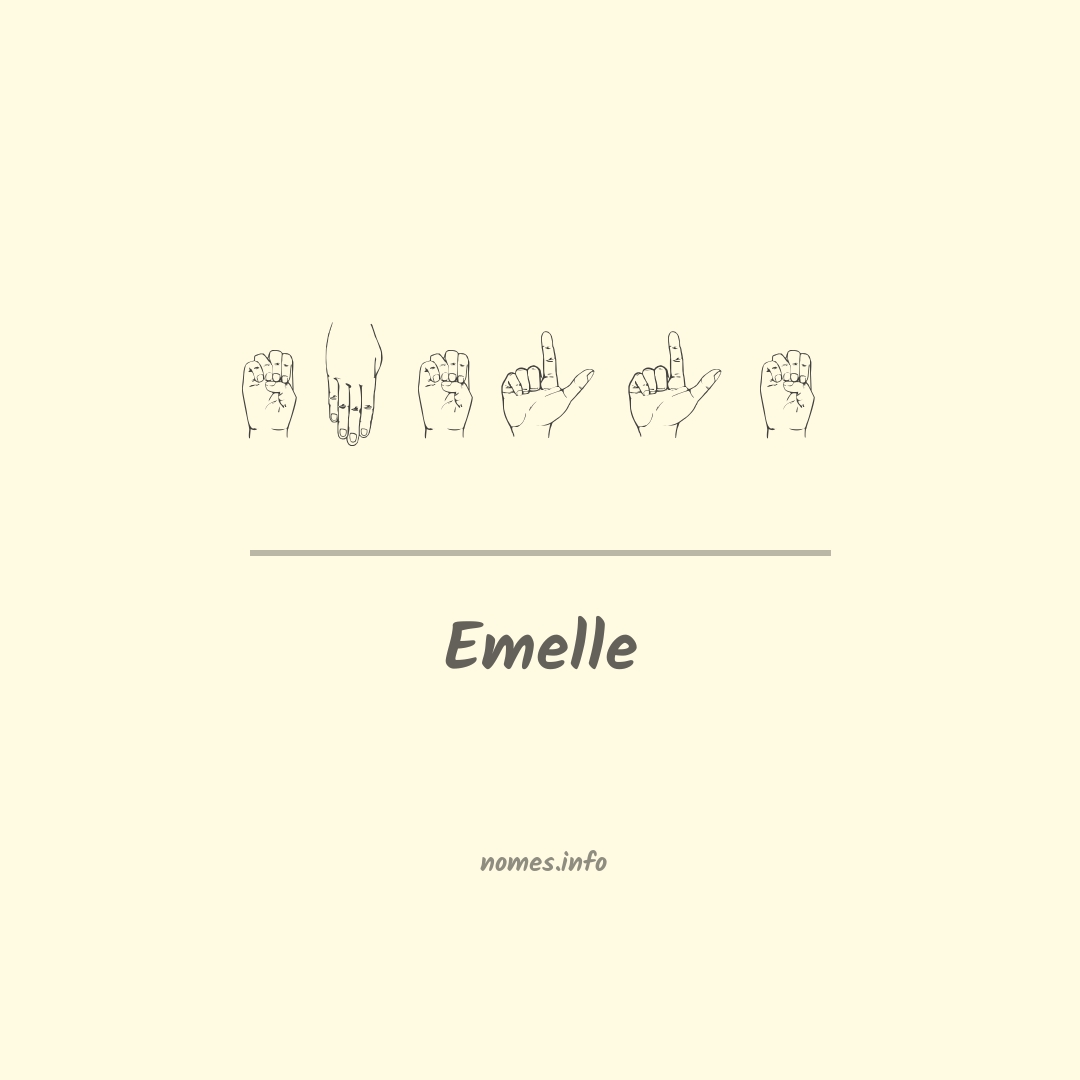 Emelle em Libras