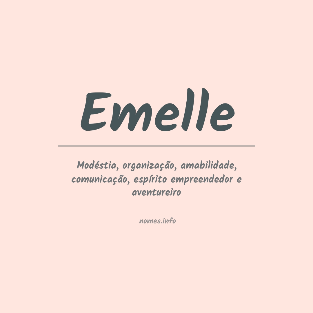 Significado do nome Emelle