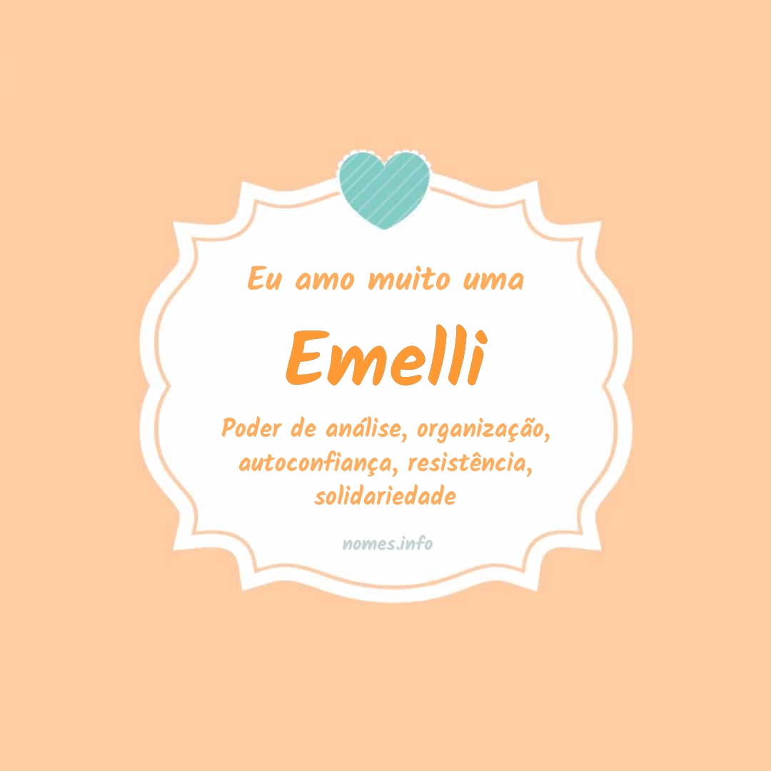 Eu amo muito Emelli