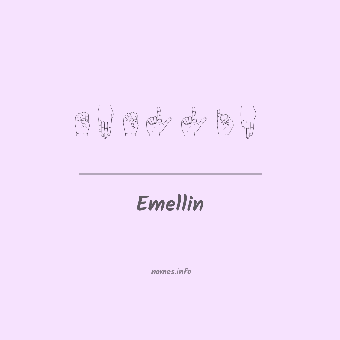 Emellin em Libras