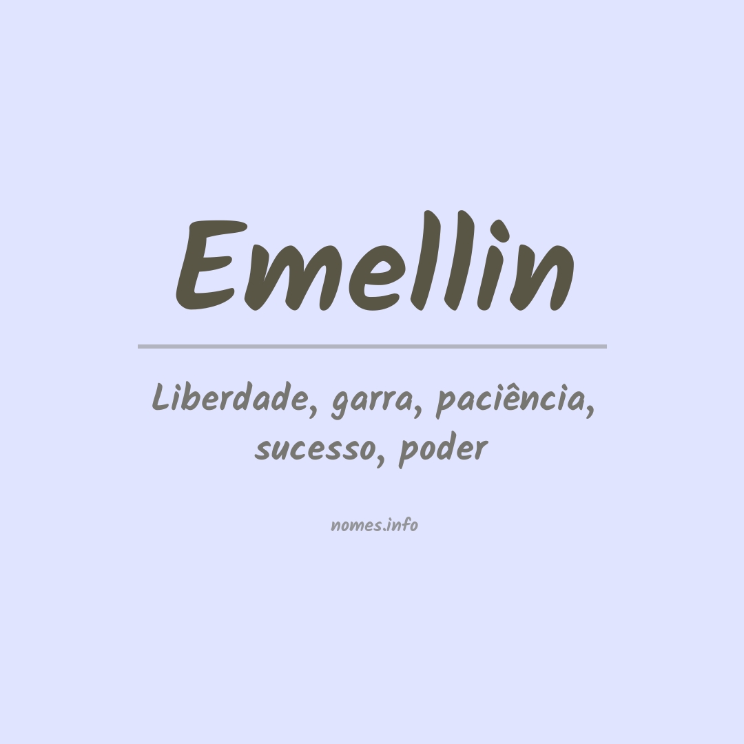 Significado do nome Emellin