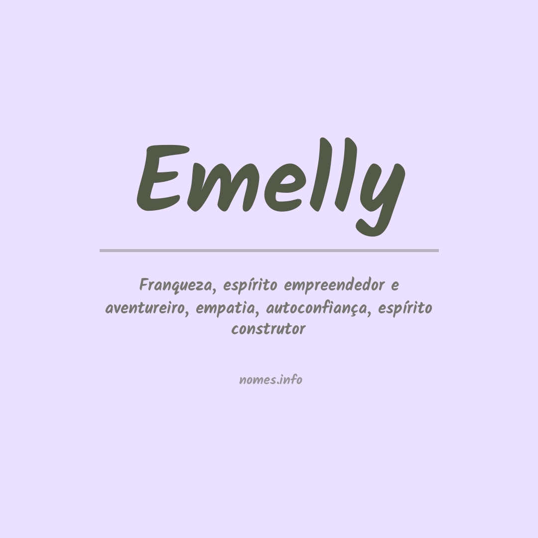 Significado do nome Emelly