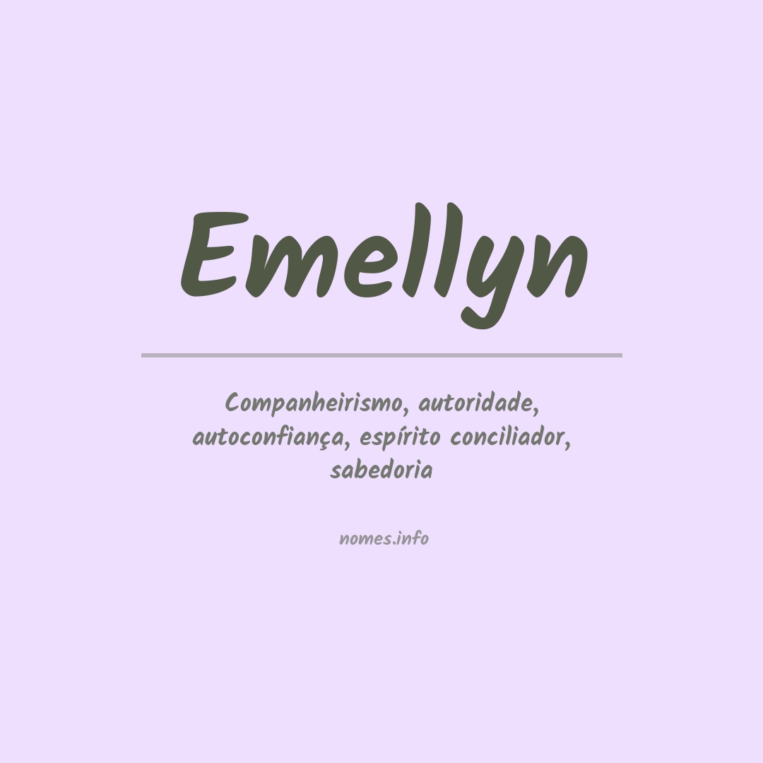 Significado do nome Emellyn