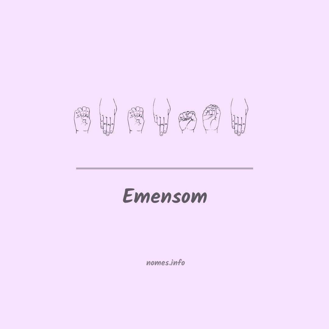 Emensom em Libras
