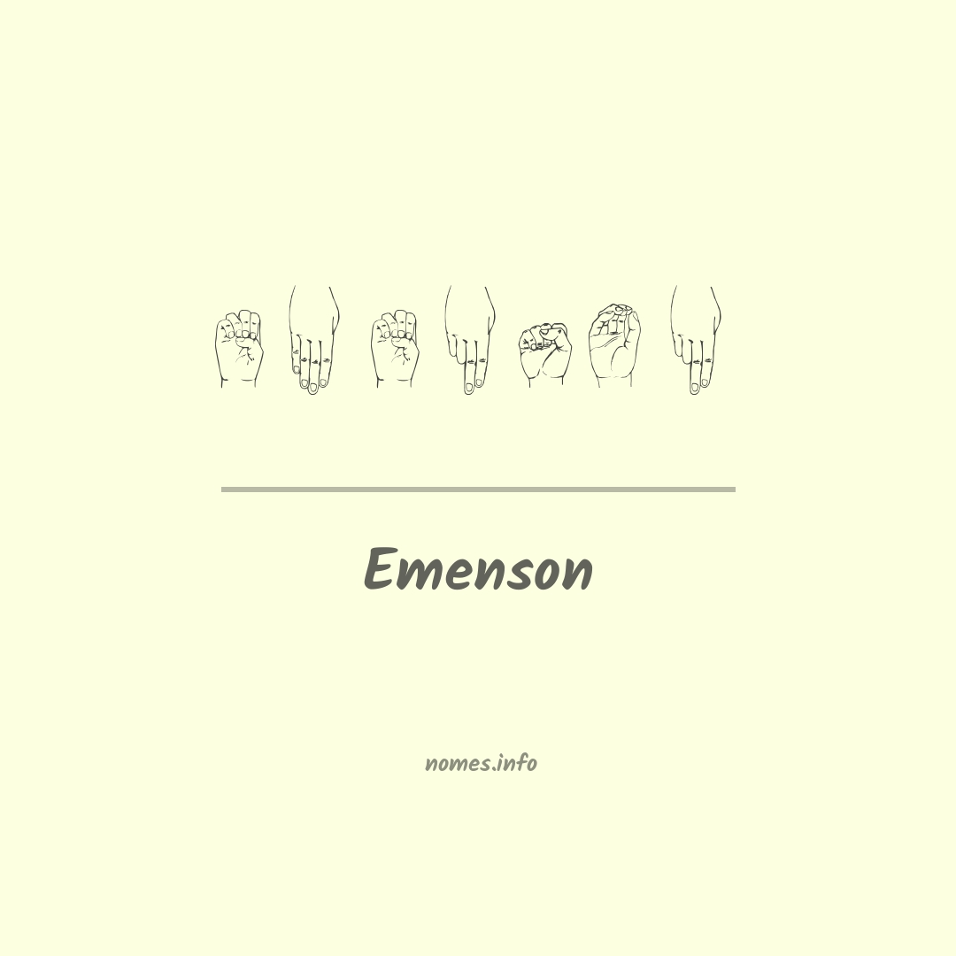 Emenson em Libras