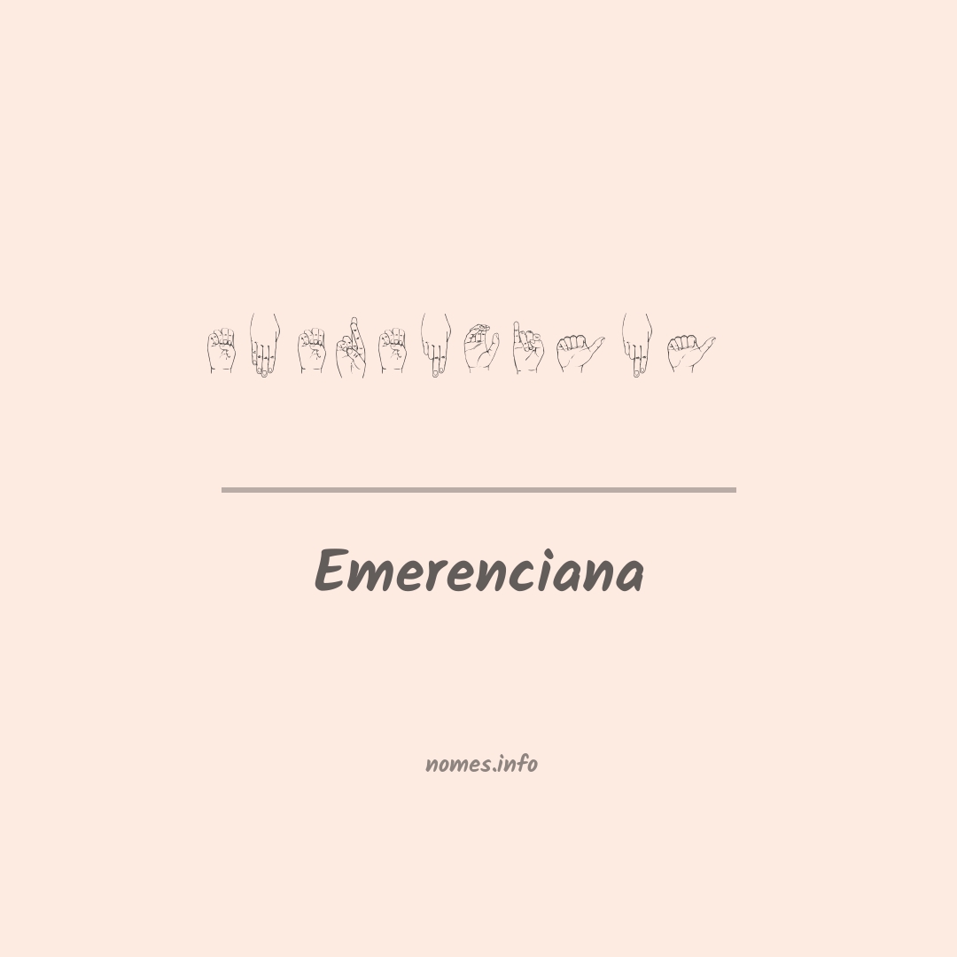 Emerenciana em Libras