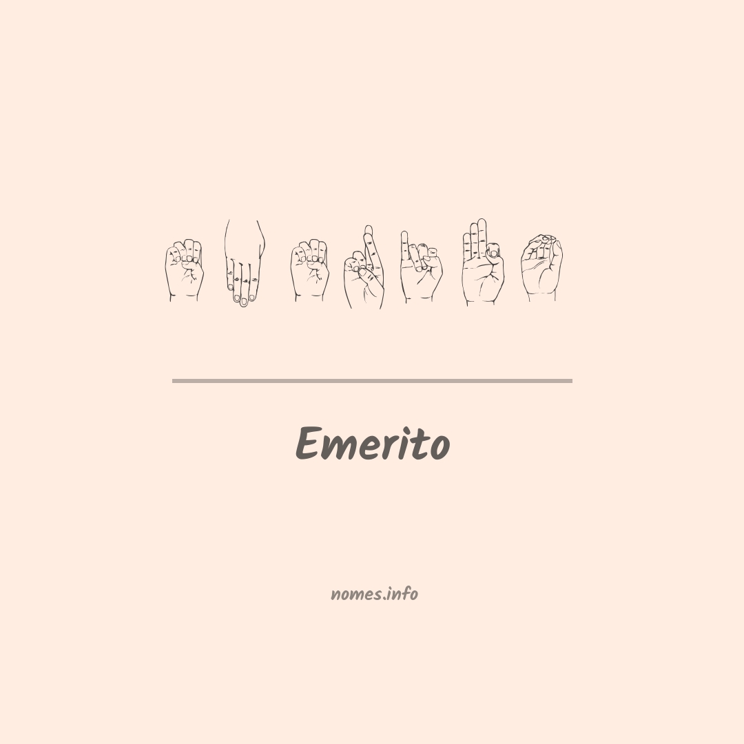 Emerito em Libras