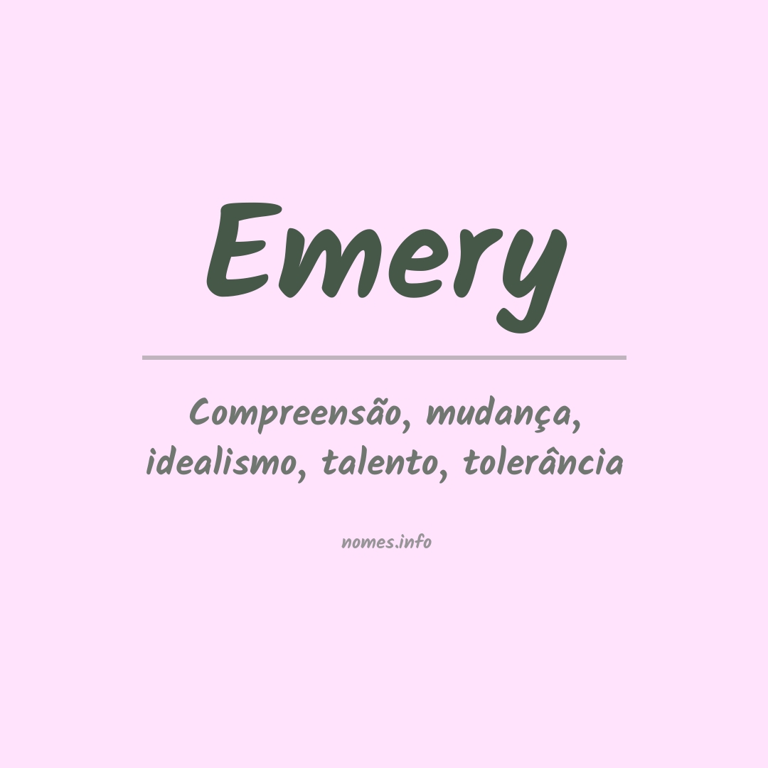 Significado do nome Emery