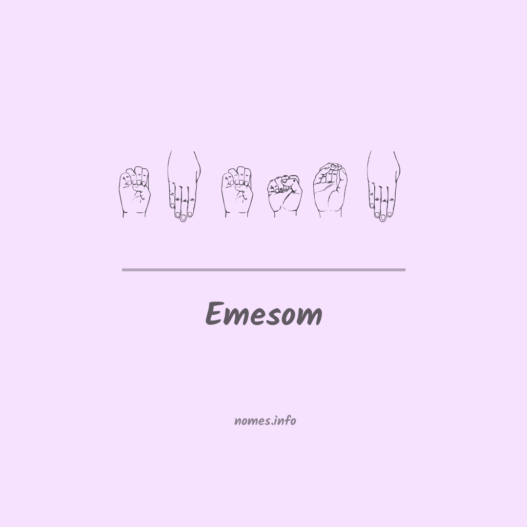 Emesom em Libras