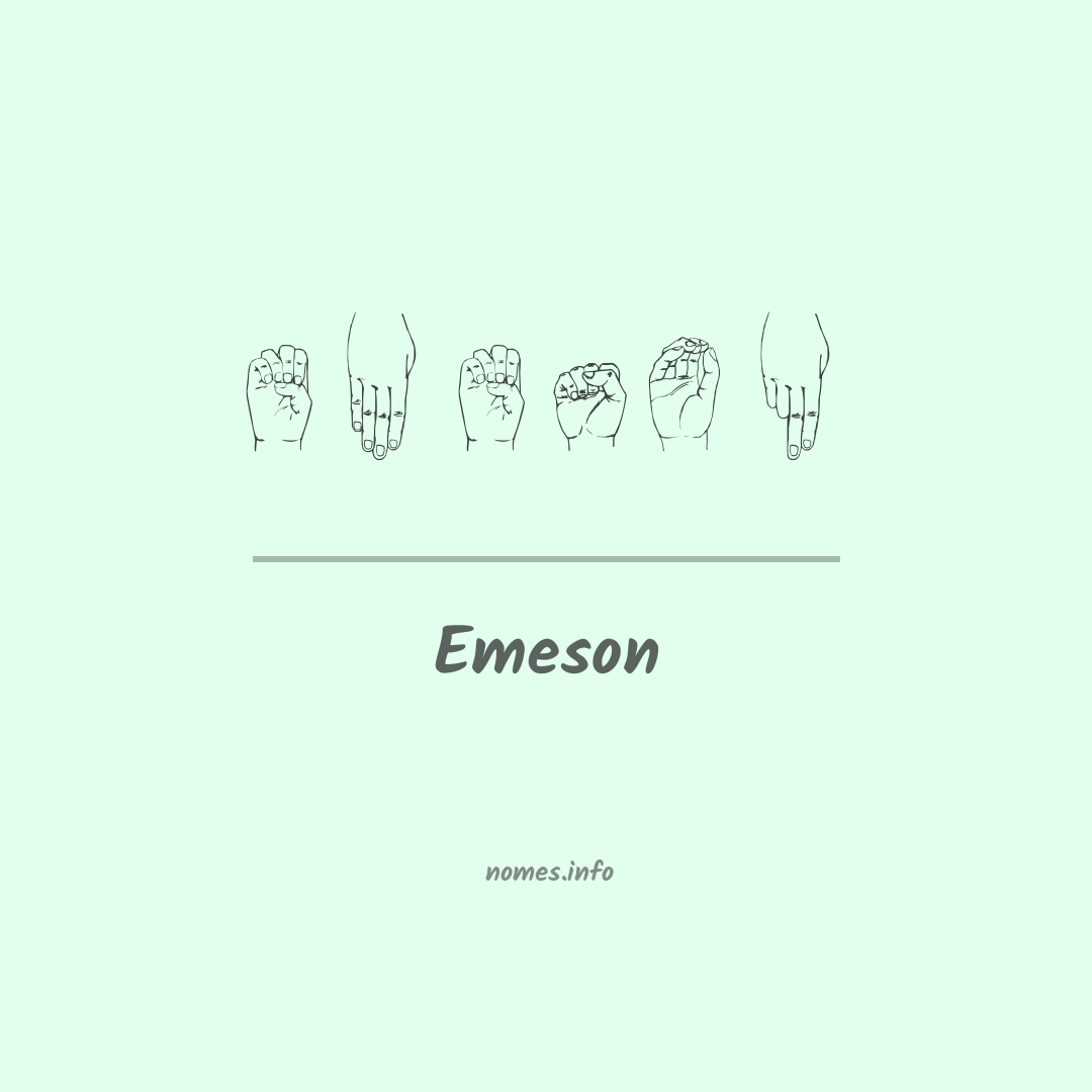 Emeson em Libras