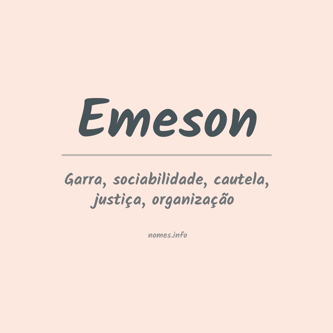 Significado do nome Emeson
