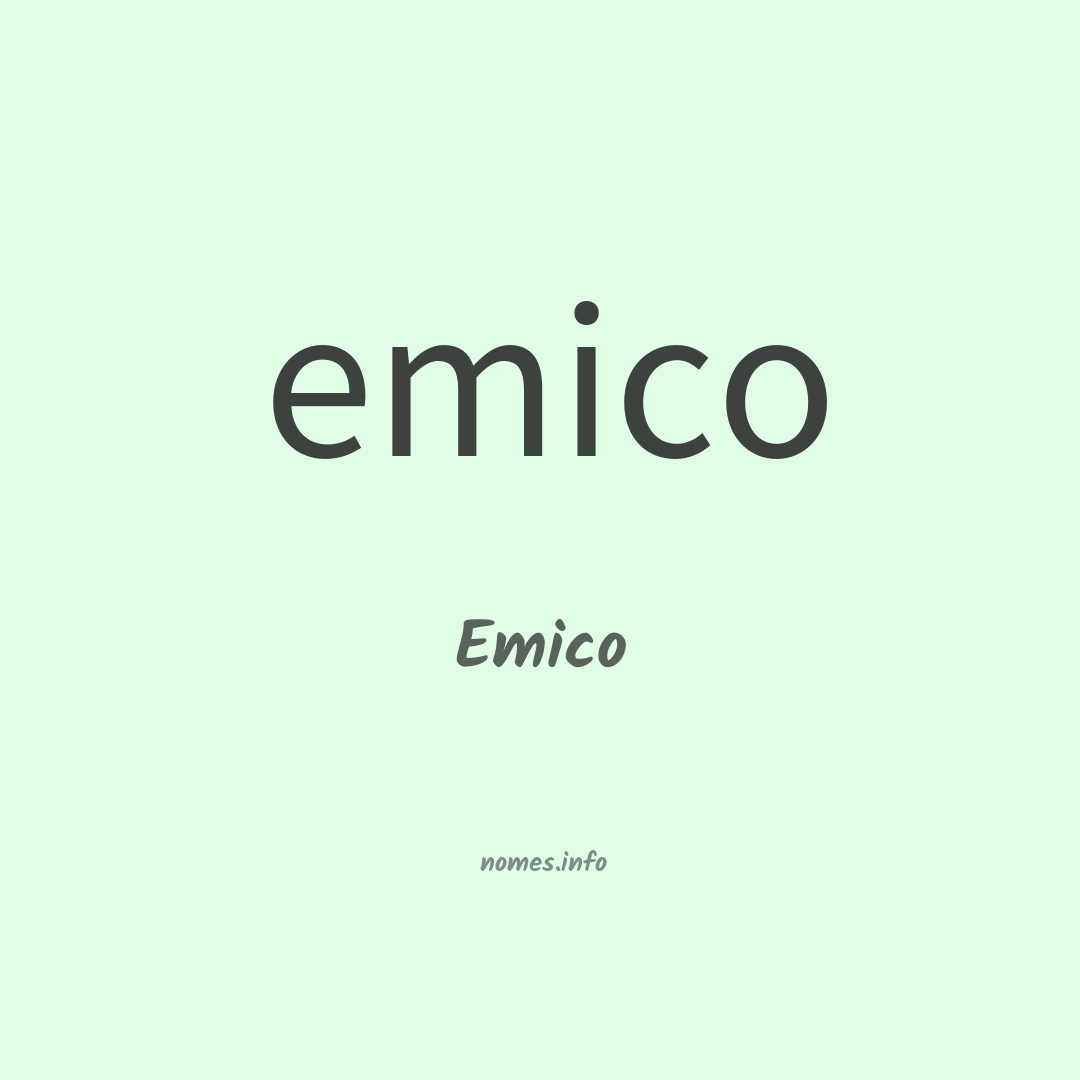 Emico em chinês