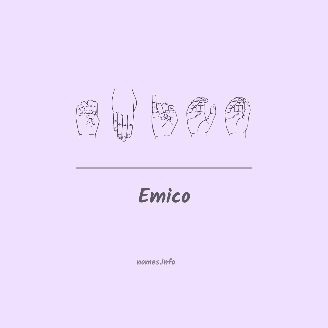 Emico em Libras