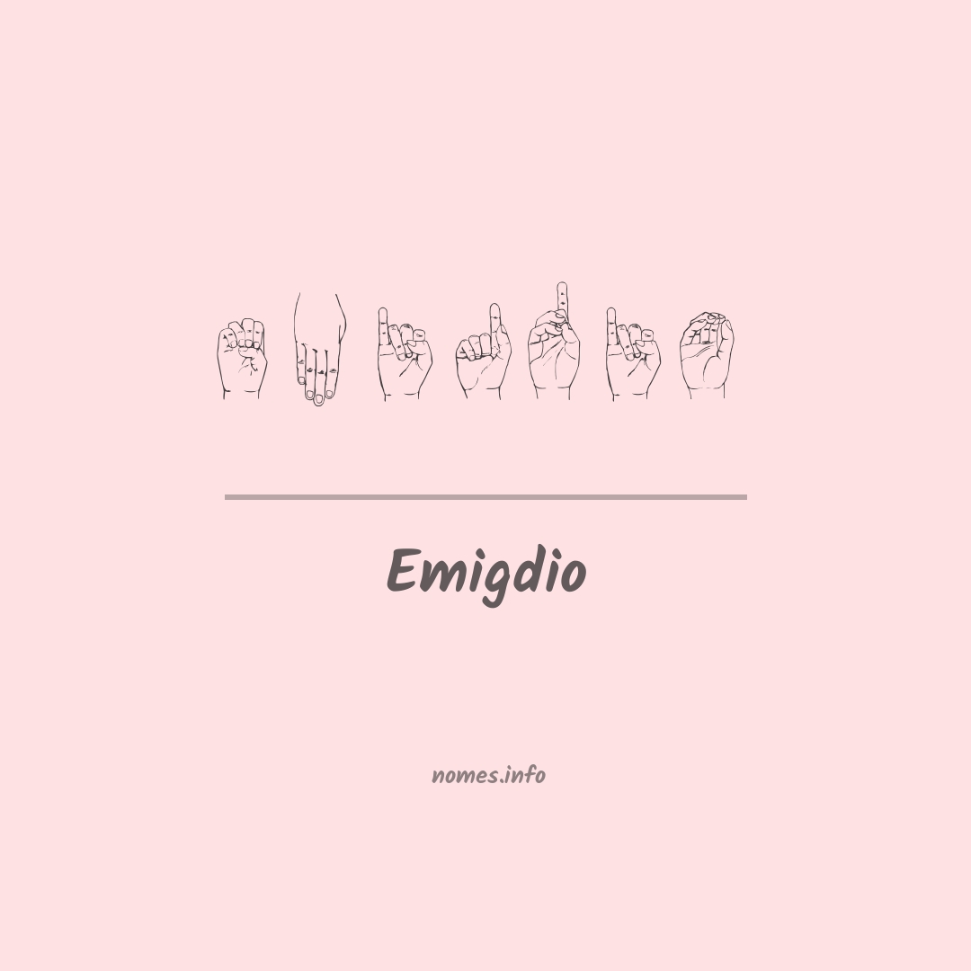 Emigdio em Libras