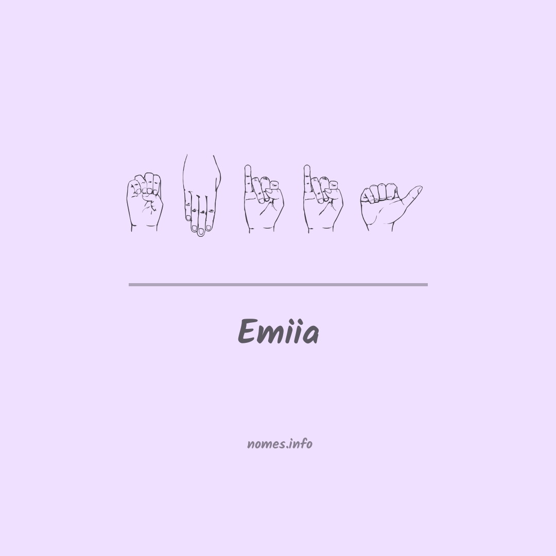 Emiia em Libras