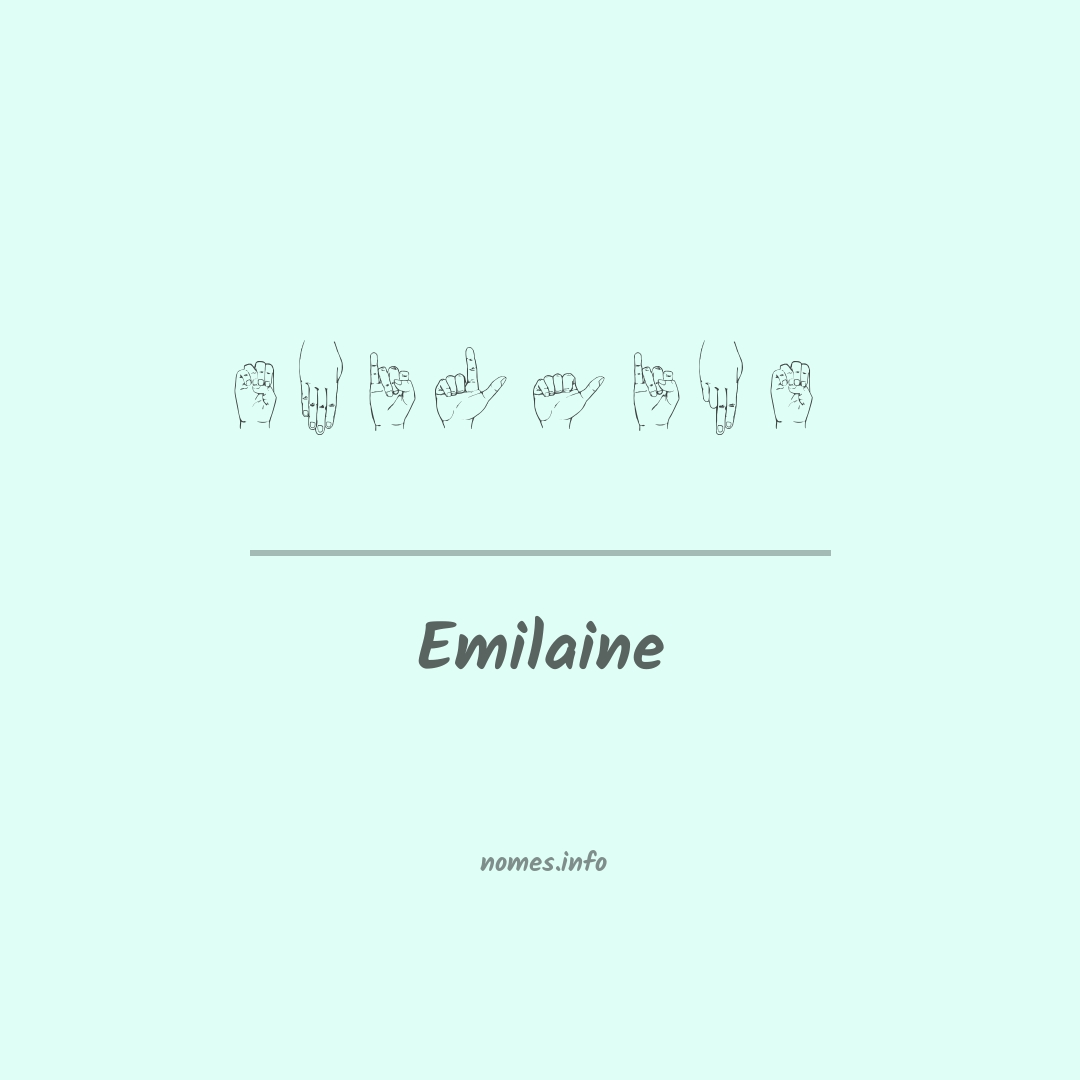 Emilaine em Libras