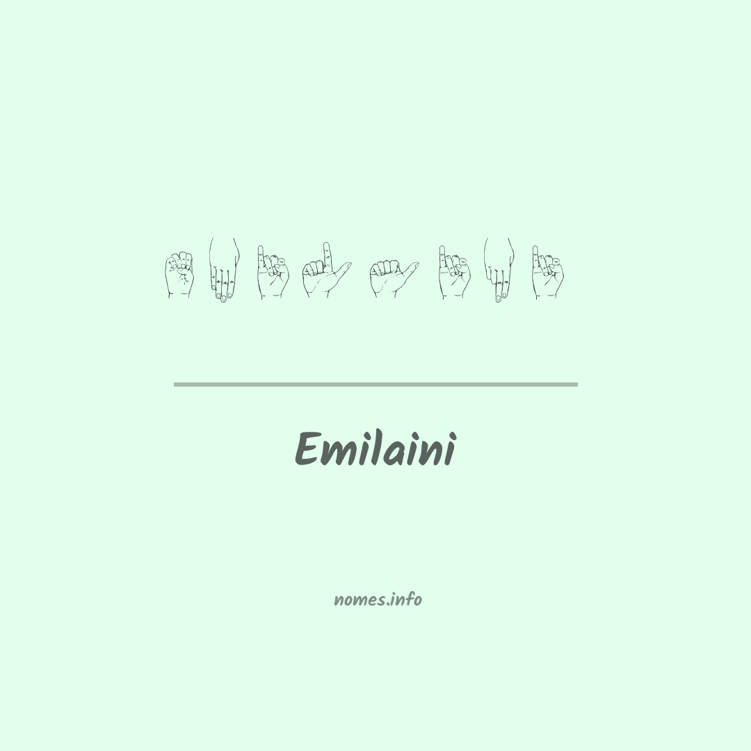 Emilaini em Libras