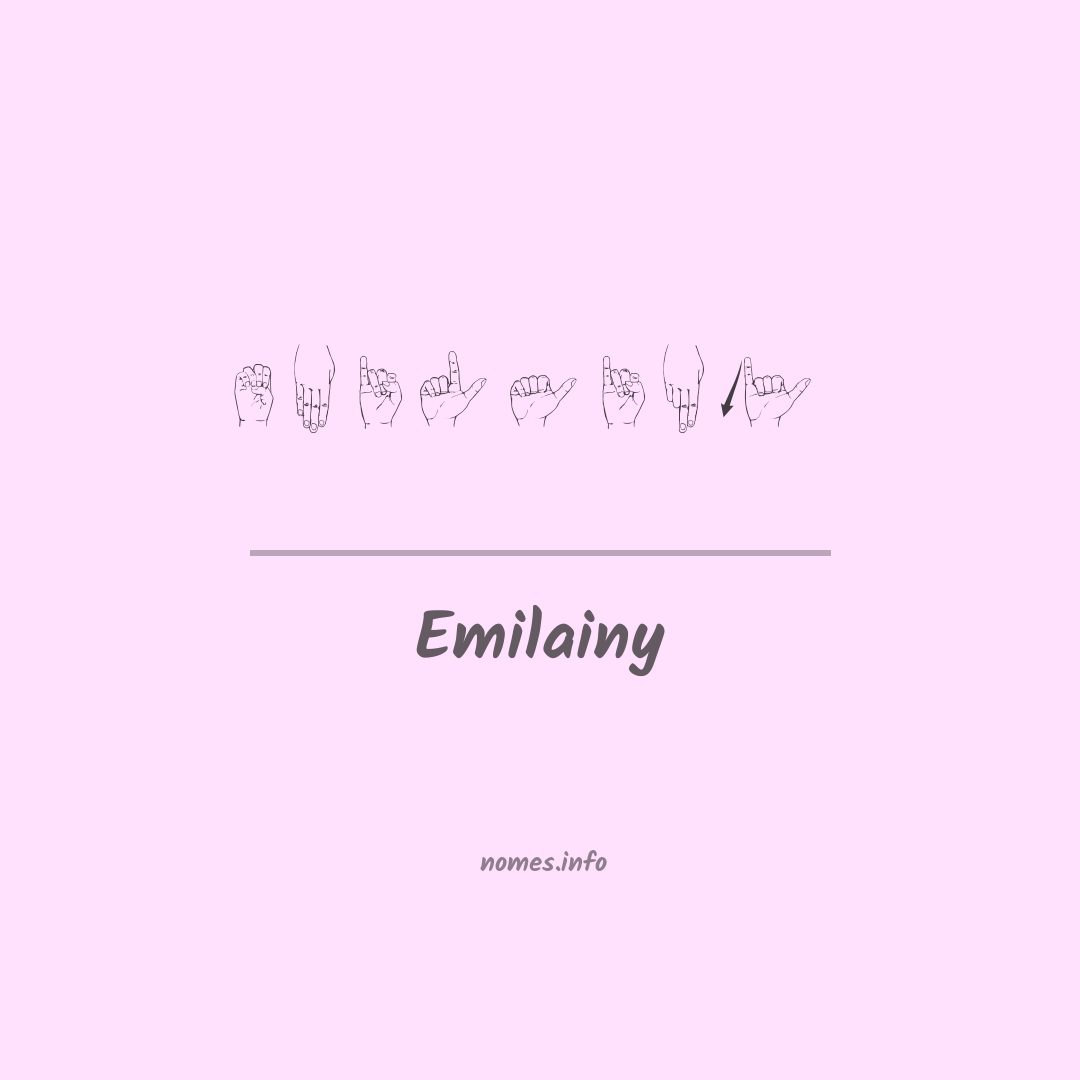 Emilainy em Libras