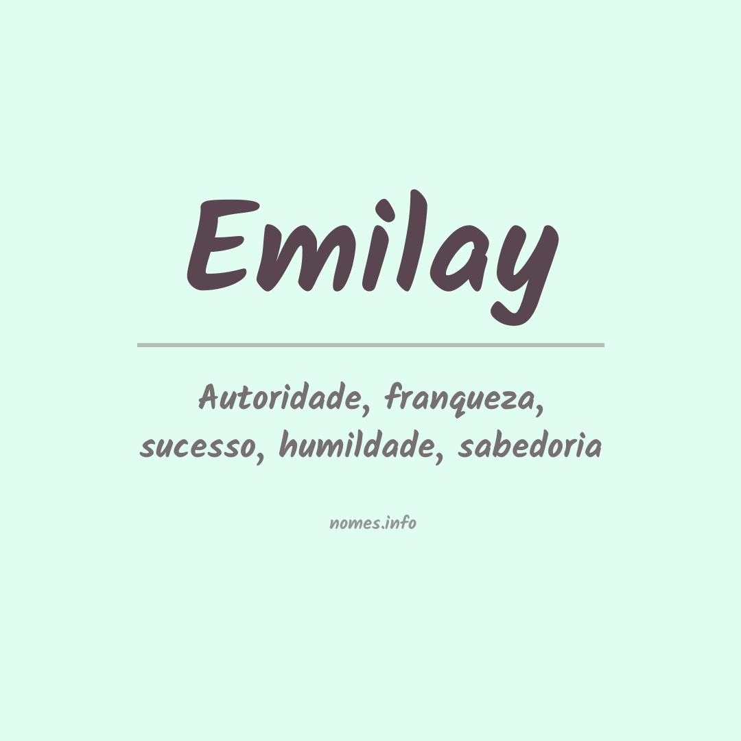Significado do nome Emilay