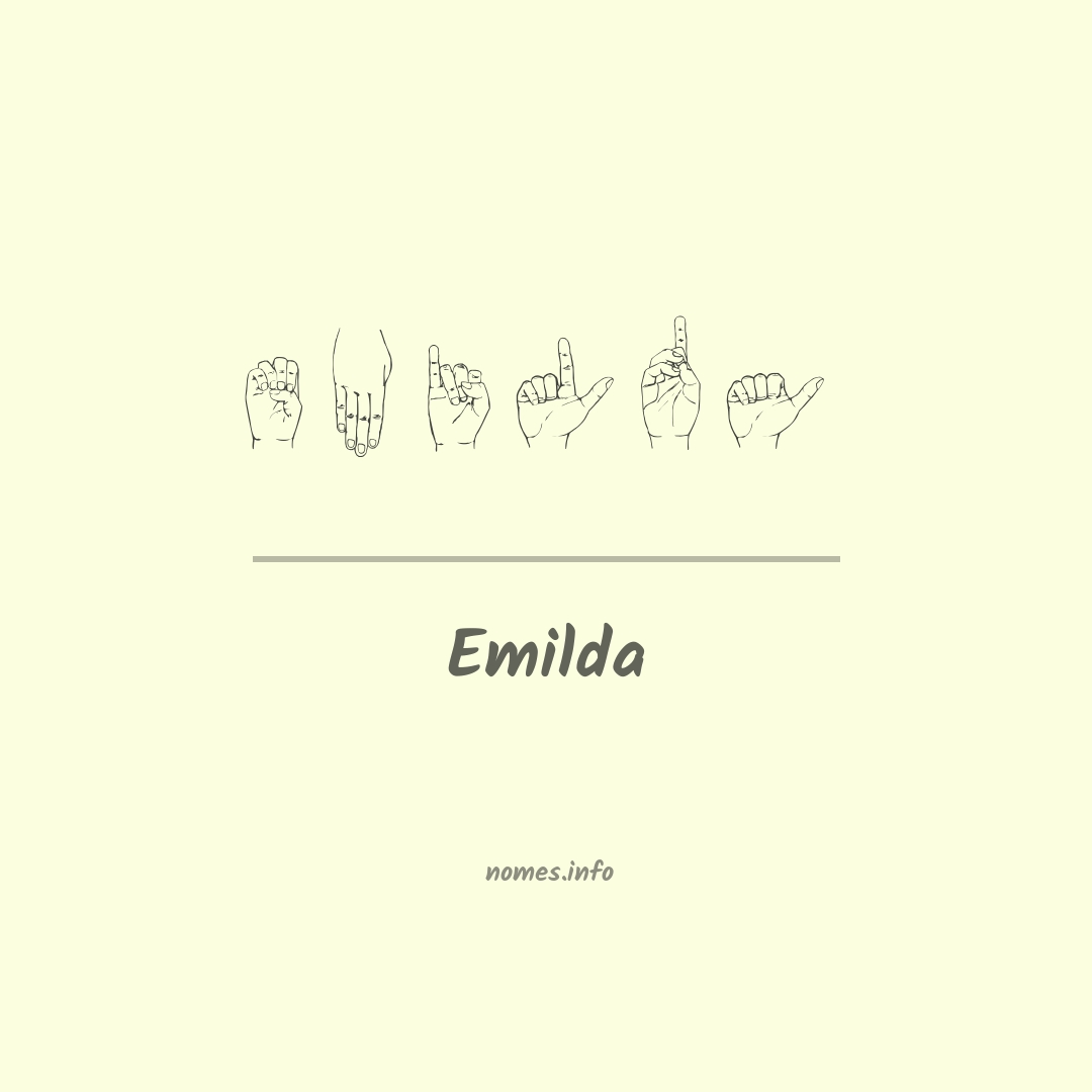 Emilda em Libras