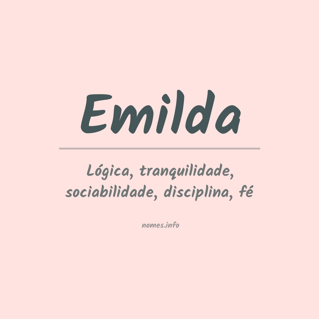 Significado do nome Emilda