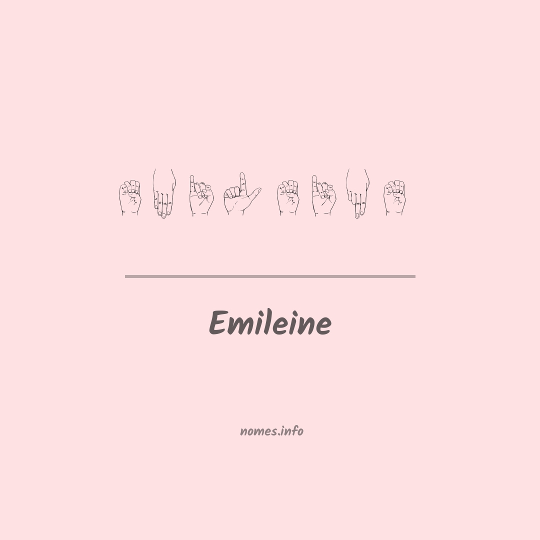 Emileine em Libras