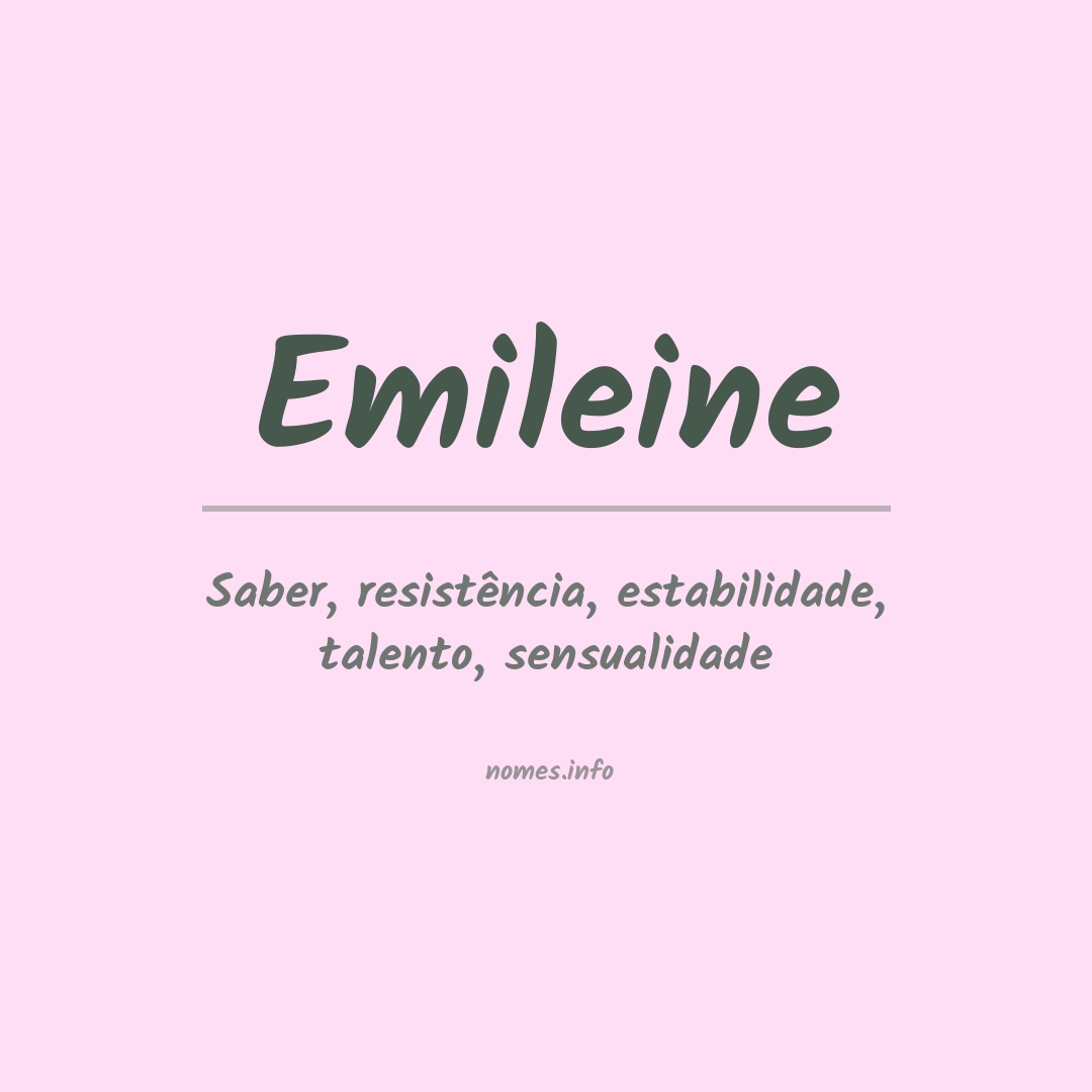 Significado do nome Emileine