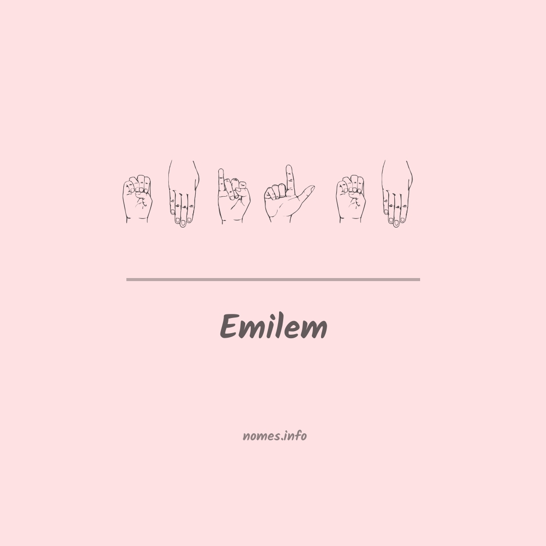 Emilem em Libras