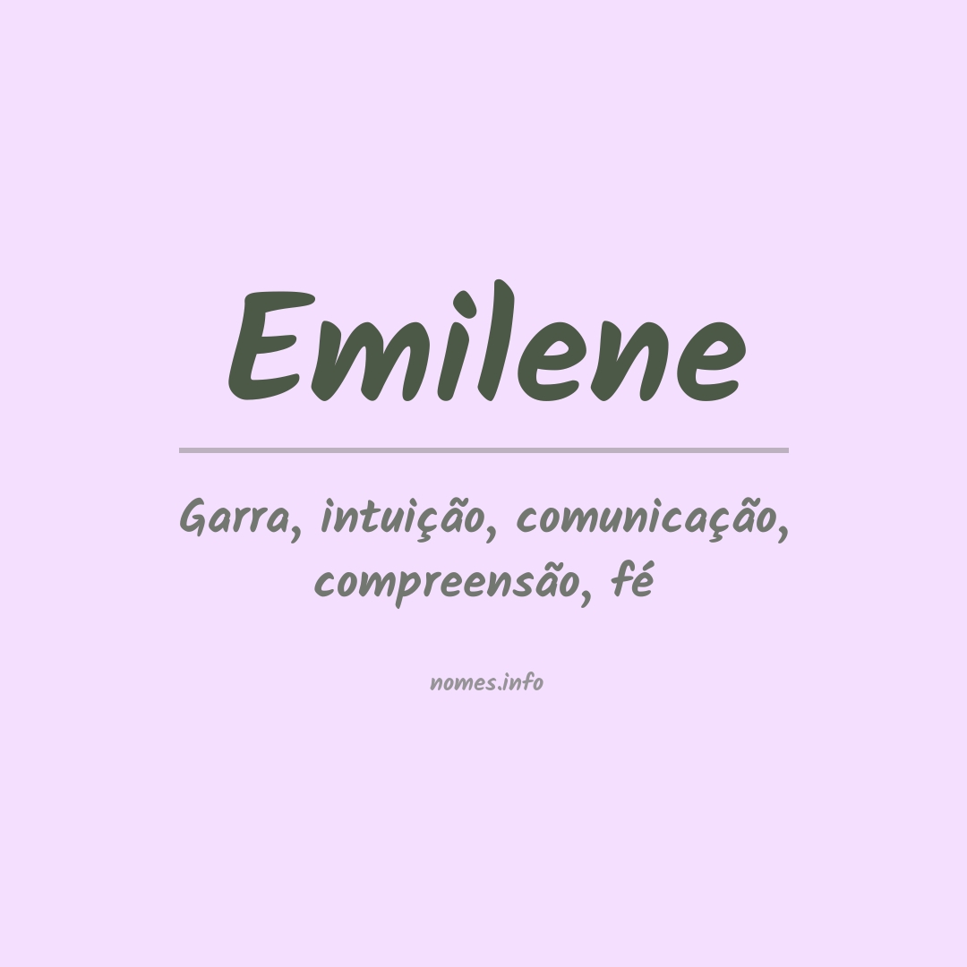 Significado do nome Emilene