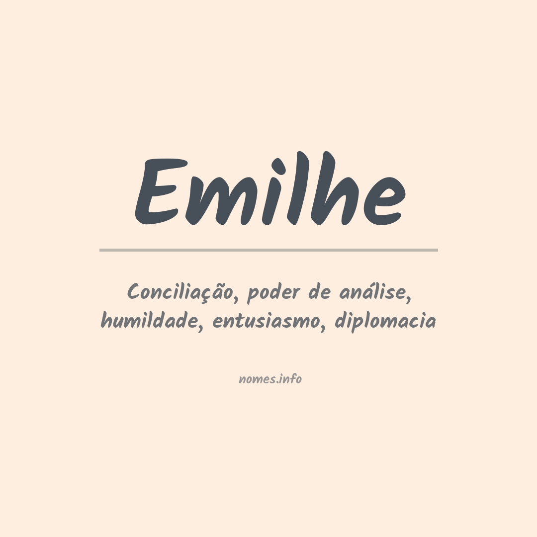 Significado do nome Emilhe