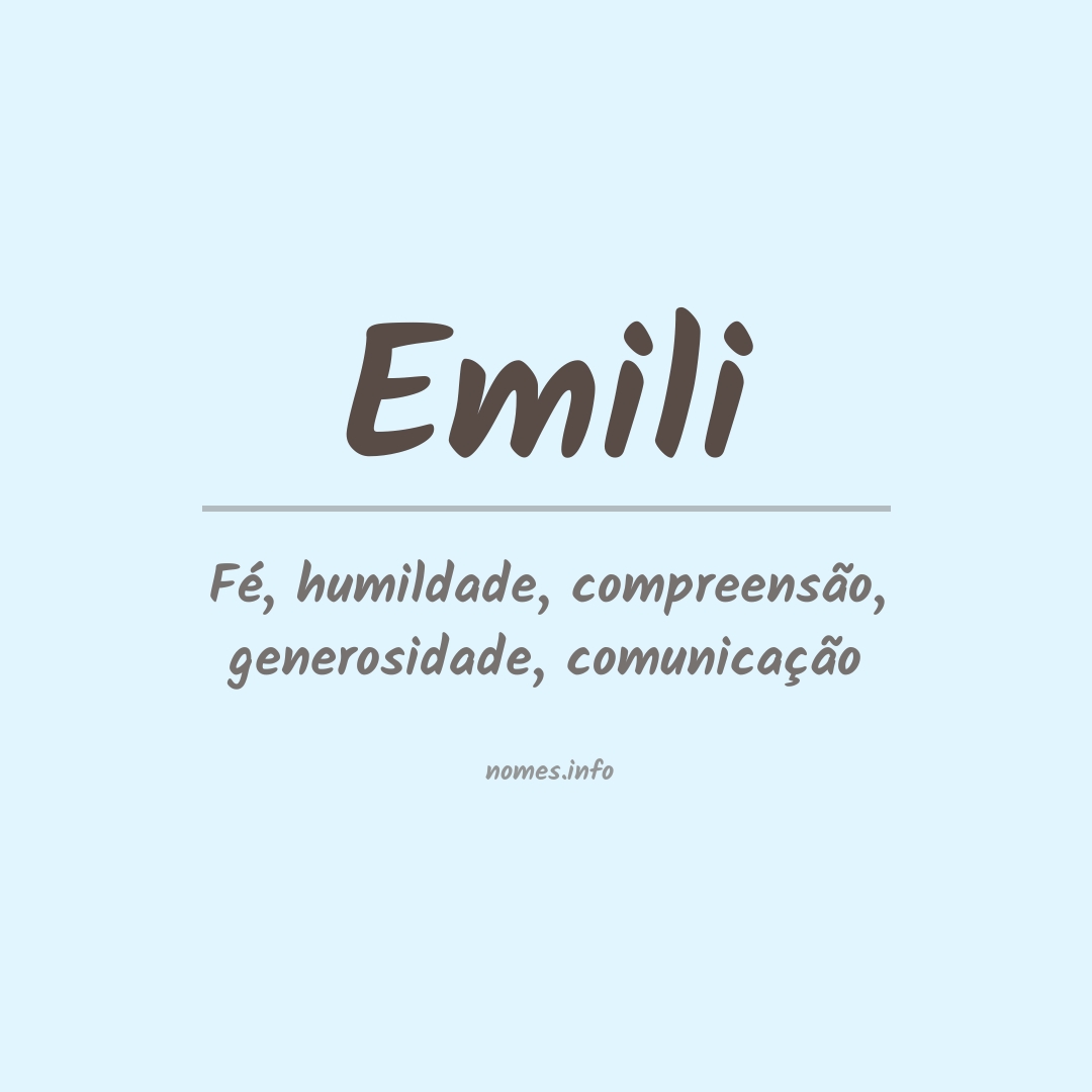 Significado do nome Emili