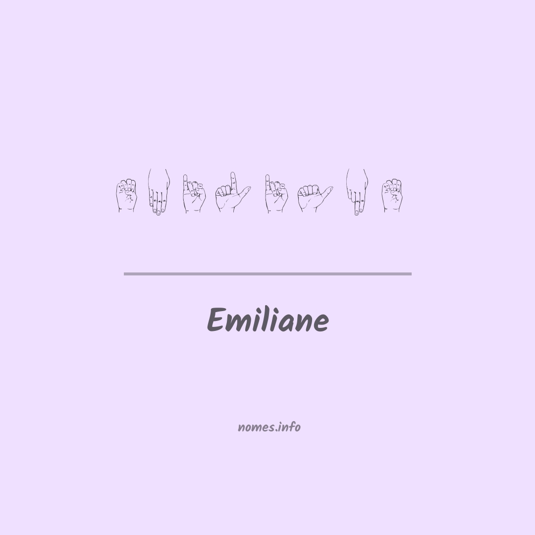 Emiliane em Libras