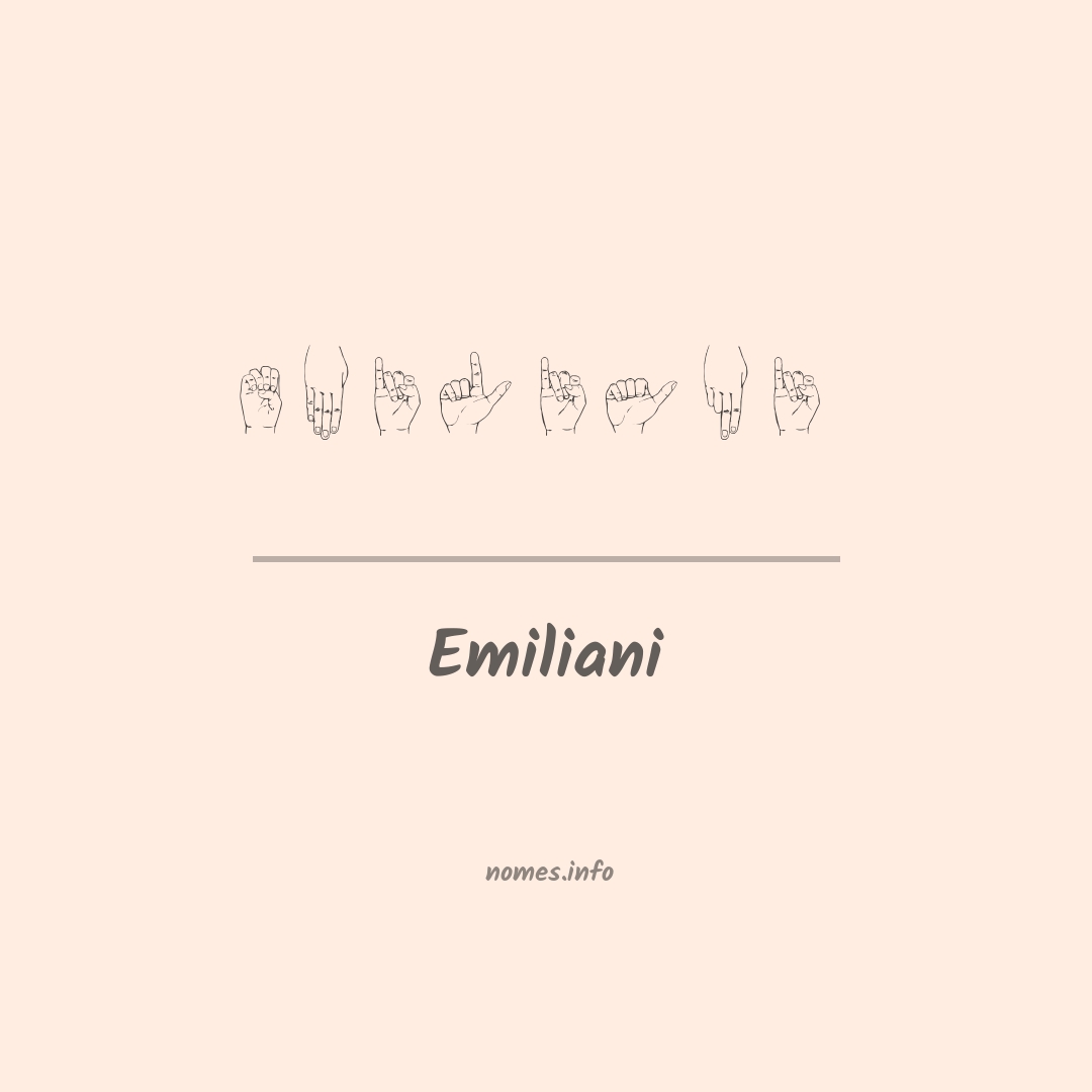 Emiliani em Libras