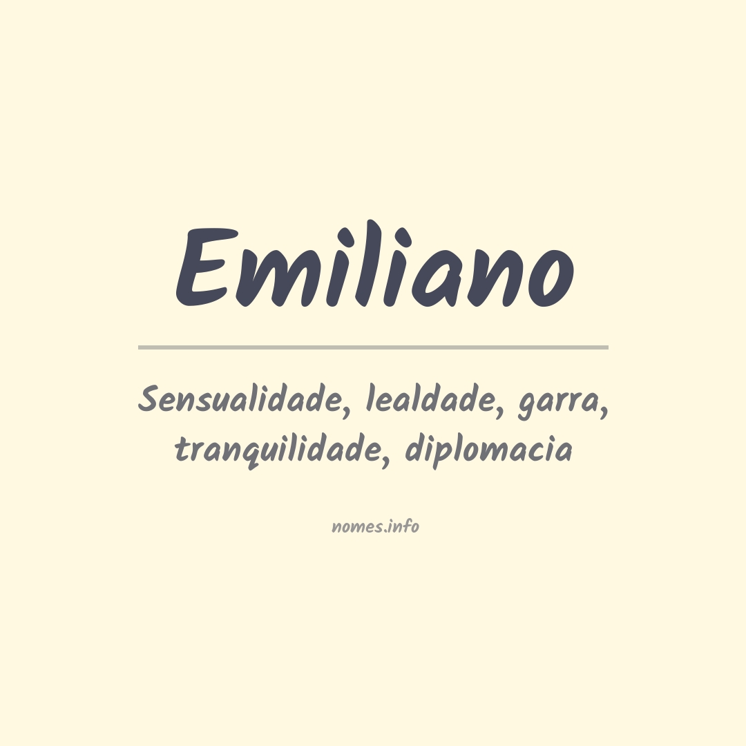 Significado do nome Emiliano