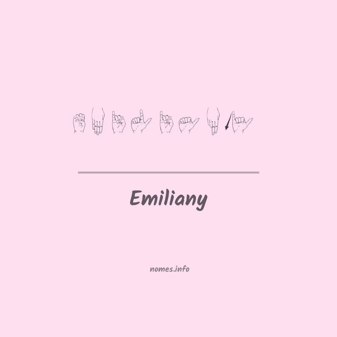 Emiliany em Libras