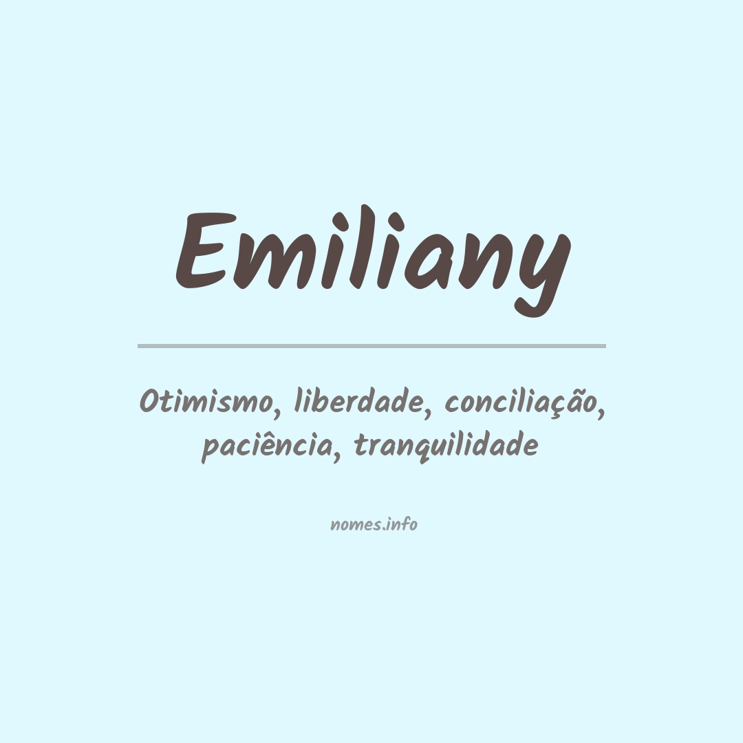 Significado do nome Emiliany