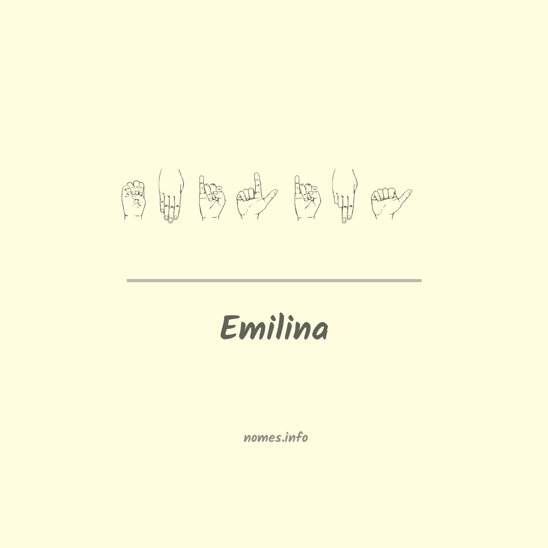 Emilina em Libras