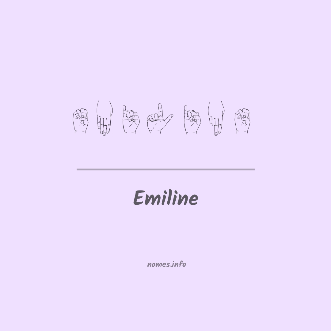 Emiline em Libras
