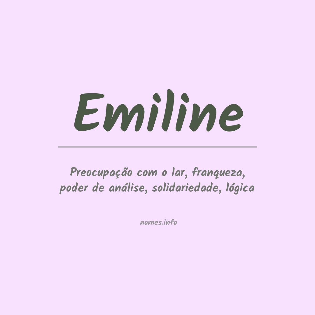 Significado do nome Emiline