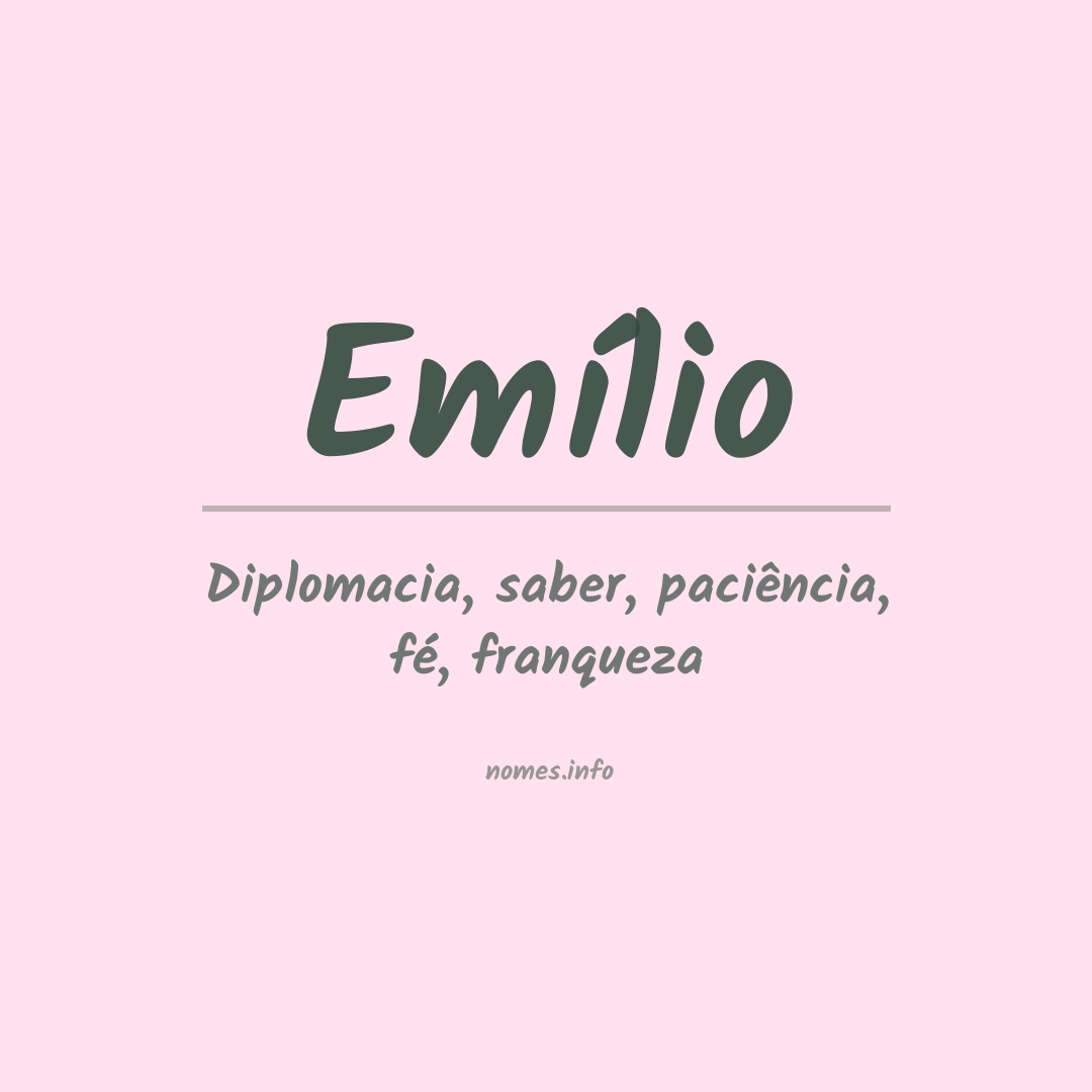 Significado do nome Emílio