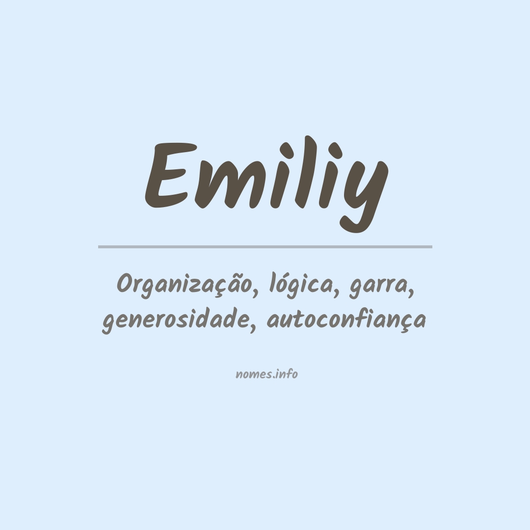 Significado do nome Emiliy
