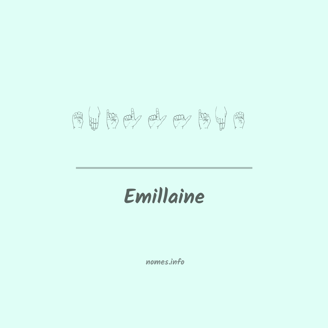 Emillaine em Libras