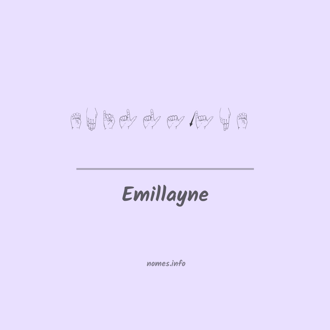 Emillayne em Libras