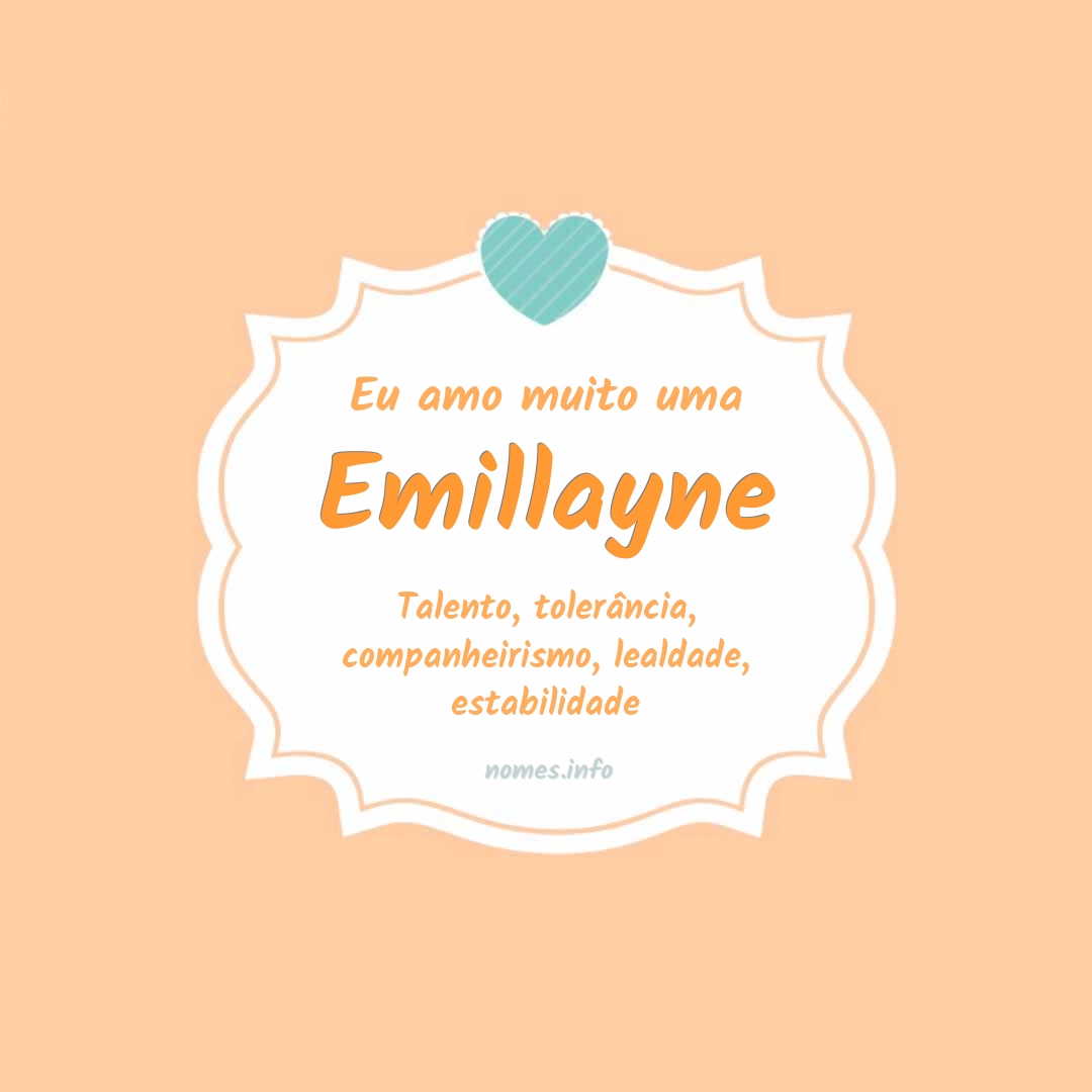 Eu amo muito Emillayne