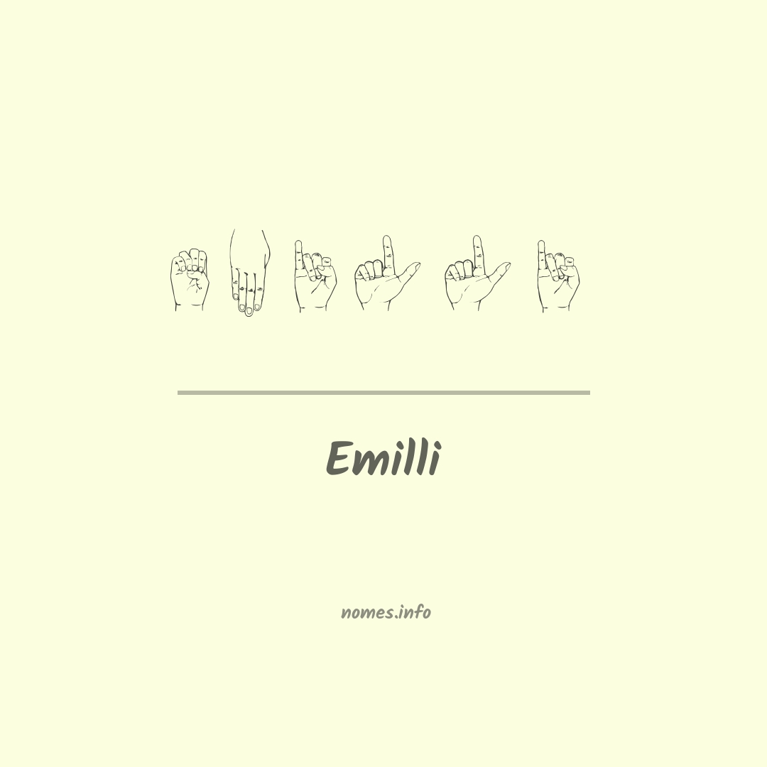 Emilli em Libras