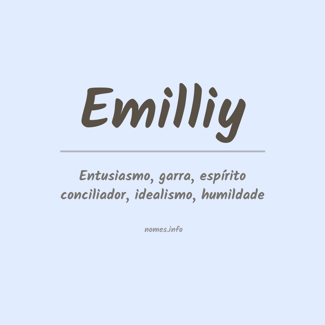 Significado do nome Emilliy