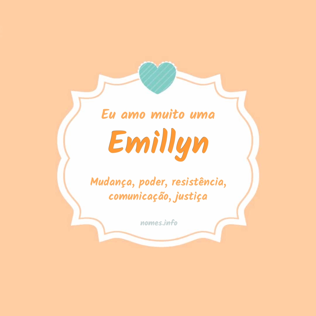 Eu amo muito Emillyn