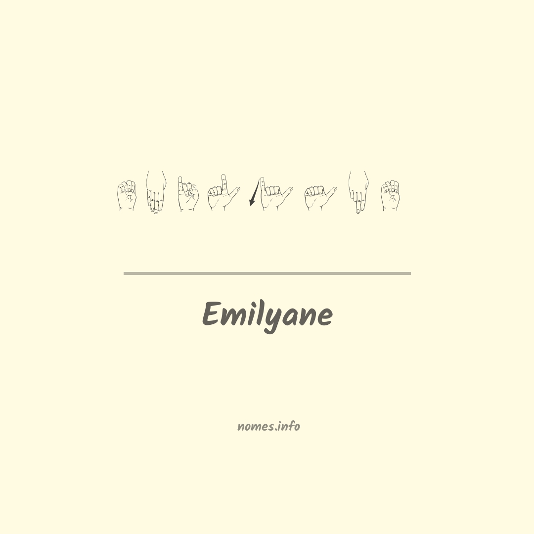 Emilyane em Libras
